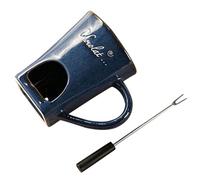 Tasse À Fondue Au Chocolat | Caquelon De 130 Ml Avec Fourchette | Tasses À Fondue En Céramique | Idéal Pour La Maison, La Cuisine, Les Restaurants, Le Camping, Les Adultes, La Famille, Noël, Un Annive