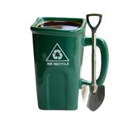 Tasse En Céramique Amusante - Tasse En Forme De Poubelle, Récipient À Boisson Tendance | En Forme De Poubelle 3D En Céramique Pour Les Amateurs De Café, Étudiants, Baristas, Bureau À Domicile, S