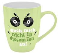 Tasse mit Motivdruck "Guck mich nicht in diesem Ton an!", mit Banderole