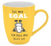 Tasse mit Motivdruck "Ist mir egal. Ich lass das jetzt so!", mit Banderole