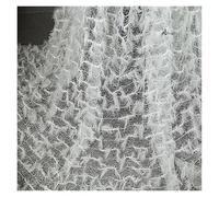 Tassel Feather Fabric Perspective Mesh Creative Fashion Background Dress Designer Diy Sewing For Clothing(1.5 meters)