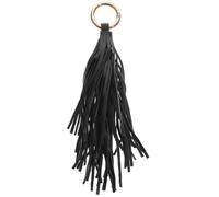 Tassel Keychain Pu Leather Per Borsa Da Donna Portachiavi Elegante Con Nappa E Ciondolo Per Auto Accessorio Versatile Per Organizzare Chiavi E Borse Nero