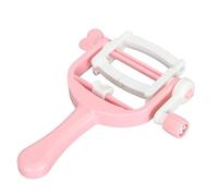 Tassel Maker Tool Small Handheld Portable Time Saving Pom Pom Maker for DIY Wool Yarn Craft Pink ABS Material 13 x 16cm Household Use