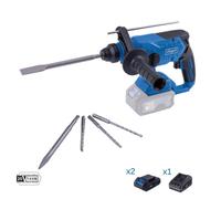 Tassellatore 20v 2 batterie 2.0Ah + caricabatteria ixes Scheppach bc-rhd230-x