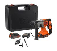 Tassellatore a batteria 18V SDS+ con due batterie 18V-2.5Ah Black Decker ✔