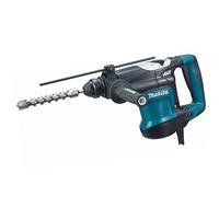 Makita HR3210C TASSELLATORE SCALPELLATORE-32mm-850W-SDS Plus compatibile-AVT-3FUNZ-5J, 850 W, 240 V, Multicolor, 1/2_pollice