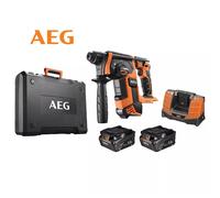 TASSELLATORE SDS-PLUS A BATTERIA BRUSHLESS 18V 2 BATTERIE 5Ah+CARICATORE AEG