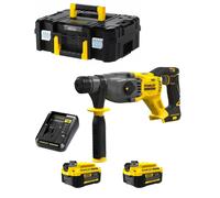 Stanley SFMCH900M22-QW Martello senza spazzole SDS-Plus V20 18 V con 2 batterie da 4 Ah/caricatore 2 A/borsa per il trasporto