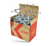 Tasselli a percussione SMK, tassello per unghie con colletto, testa cilindrica (8 x 60 mm, 100 pezzi)