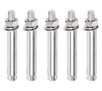 Tasselli ad espansione in acciaio inox, 5 pezzi di bulloni ad espansione, ancoraggi di fissaggio for impieghi gravosi in acciaio inossidabile M10 adatti for la costruzione di pareti,(M10x120mm)