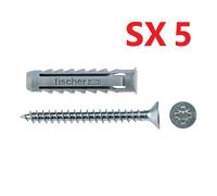 TASSELLI da 5 6 8 10 mm FISCHER UNIVERSALI IN NYLON CON VITE x muro legno matton