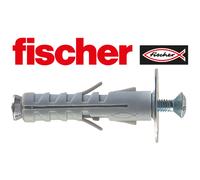 TASSELLI da 9 12 mm FISCHER UNIVERSALI IN NYLON CON VITE x muro legno matton