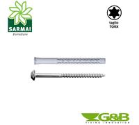 Tasselli G&B GX-L Nylon Ø 10 mm vite VAST ANTINTRUSIONE TORX T40 Vari formati