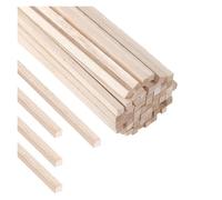 Tasselli in legno, Bastoncini di legno for fai da te, confezione 100 pezzi, 100x3x3 mm