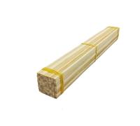 Tasselli in legno, Bastoncini di legno, tasselli, confezione da 100, bambù, multicolore, misure multiple, 30 cm(5mm Square White)