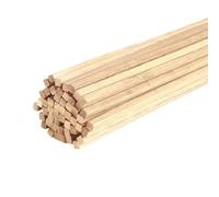 Tasselli in legno Bastoncini in legno, 500 pezzi di bastoncini quadrati in legno balsa, strisce, tronchi for modelli fai da te ad arco, facili tagliare, realizzati a mano(5x5x200mm)
