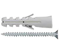Tasselli in nylon senza collarino Ø 4 x 20 con viti TPS 2,5 x 30-100 pz.