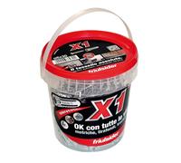 Tasselli Nylon Universali 6x30 con Vite X1 EVO | 4 Settori | Box 200 Pz