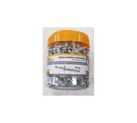 Tasselli per Cartongesso Nylon Testa Fungo Grigio con vite 6x35 pz200 - Tecfi