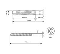 Tasselli per telaio KPR-FAST Ø10/12 mm con ETA - Clima | Tasselli per...