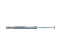 Fischer Tassello SXRL 10X140 T prolungato in nylon con vite premontata adatto per calcestruzzo, mattone pieno, mattone semipieno, 50 pezzi per confezione, 522701