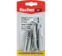 Tassello a espansione in nylon Fischer S Ø 8 mm 4 pz