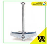 Tassello a farfalla ancorina con rondella per mattone soffitto a scatto vite 100