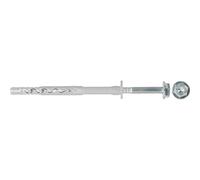Fischer Tasselli Prolungati SXRL 10x120 FUScon Vite Testa Esagonale Acciaio Zincato, Torx, per Installazioni Passanti su Calcestruzzo, Mattone Pieno e Forato, 522721