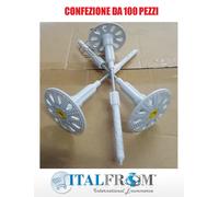 Tassello a Vite in Acciaio Zincato Galvanizzato per Pannelli Isolanti 80 mm