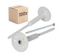 Tassello a vite per materiali isolanti con vite in acciaio da 50mm