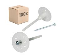 Tassello a vite per materiali isolanti con vite in acciaio da 50mm