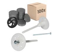Tassello a vite per materiali isolanti con vite in acciaio da 50mm