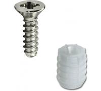 Tassello con cerniera Blum 8 mm e viti - scegli la quantità