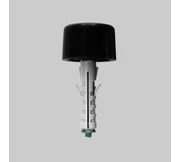TASSELLO CON FERMAPORTA FPP nero 28x18 Elementi Fissaggio Nobex (Pz.100)
