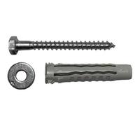 TASSELLO CON VITE E BORDO 'NCV-TE' Ø 14x70 - vite 10x80 (Confezione da 25 pezzi)