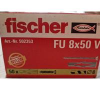 Tassello Espansione in Plastica a Farfalla con Vite FU 8X50 V Pz. 50 FISCHER