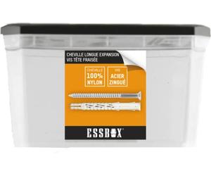 Tassello ESSBOX SCELL-IT nylon, Ø 10 mm x 120 mm, confezione da 40, EX-91013410120, ideale per carichi pesanti a pesanti, fissaggio robusto e affidabile per l'uso in pareti in cemento