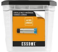 Tassello ESSBOX SCELL-IT universale, senza viti, ØM6 mm, confezione da 25, EX-92011106, ideale per carichi pesanti a pesanti, fissaggio robusto e affidabile per l'uso in pareti in cemento