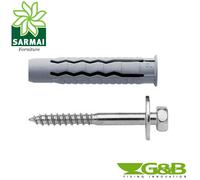 TASSELLO G&B GL NYLON CON VITE TE TESTA ESAGONALE MORDENTE RONDELLA 50 25 20 PZ