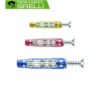 Tassello In Nylon Bi-Material Con Vite Tsp Bluefix/Va - ø mm.6x35, in conf. -