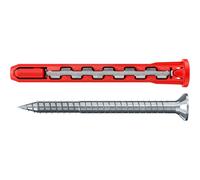 Fischer 10x HybridPower T, Tasselli Prolungati in Nylon e Acciaio con Vite Svasata Piana Torx, Sicuro come un Ancorante Metallico e Facile da Installare come un Tassello in Nylon, 577391
