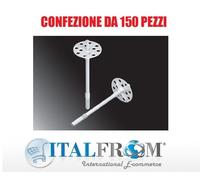 Tassello in Polipropilene con Perno per Pannelli Isolanti Lungh.70 mm Italfrom