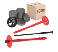 Tassello isolamento con chiodo in plastica, kit