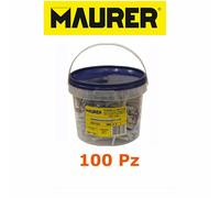 Tassello nylon con vite a chiodo serie MN 6x60 6x40 secchiello 100 pz MAURER