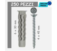 TASSELLO NYLON VITE 6 8 mm TIPO FISCHER MURO FORATO PROFESSIONALE