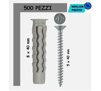 TASSELLO NYLON VITE 6 8 mm TIPO FISCHER MURO FORATO PROFESSIONALE