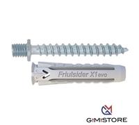 FRIULSIDER X1 evo - Tasselli universali nylon c/vite a doppio filetto 6x30 100pz