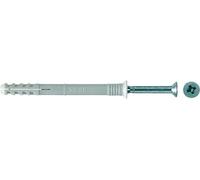 Tassello per chiodi Fischer N6x80Z gal.v. con vite a chiodo (confezione da 100) (048790) NEW