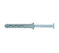 Tassello Premontato In Nylon Bordo Svasato Con Vite Zincata Bianca Tss - ø mm.5x
