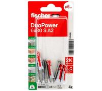 Tassello universale Duo Power Ø 6 mm 4 pz